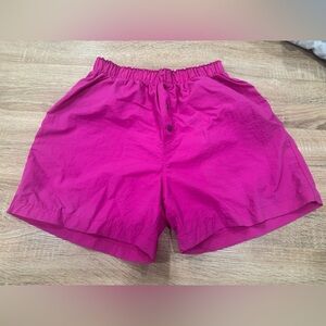 Zenana Outfitters High Waist Magenta Shorts